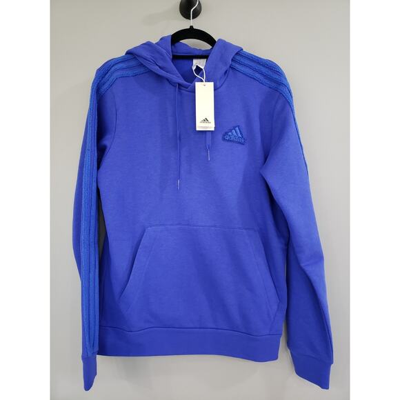 NEW Adidas Mens Cozy Coze Essentials Pullover Hoodie - Solid‎ Blue Mens Size S - Picture 1 of 6